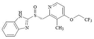 KAPIDEX (dexlansoprazole)  Structural Formula Illustration