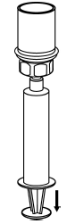 Draw the concentrate into the syringe - Illustration