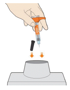 Dispose of the pen - Illustration