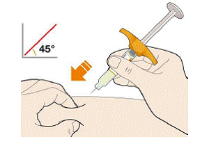 Keep holding the pen firmly against your skin - Illustration