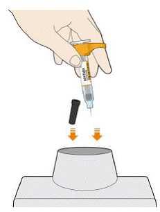 Dispose of the pen - Illustration