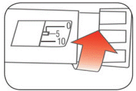 To prime your pen, turn the Dose Knob to <b>select 5
units - Illustration