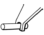Hold applicator with tip facing down and with forefinger on top to guide and apply gentle pressure -  Illustration