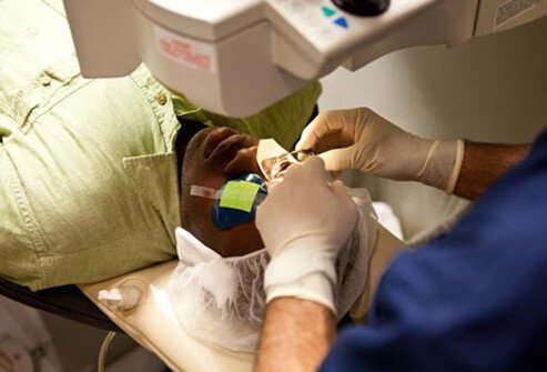 Refractive laser surgery itself takes about 30 minutes.