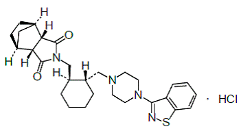 LATUDA (lurasidone hydrochloride) Structural Formula Illustration
