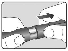 Pull Pen cap straight off - Illustration