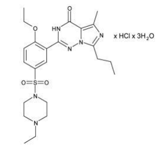 LEVITRA® (vardenafil hydrochloride) Structural Formula Illustration