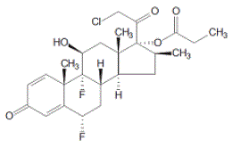 LEXETTE® (halobetasol propionate) Structural Formula Illustration LEXETTE® (halobetasol propionate) Structural Formula Illustration