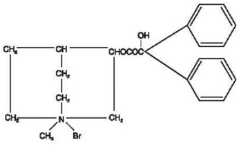 Clidinium bromide - Structural Formula Illustration