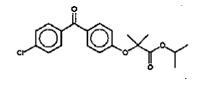 LIPOFEN® (fenofibrate) Structural Formula Illustration