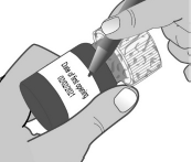 Write the date (bottle open date) on the LIVMARLI bottle - Illustration