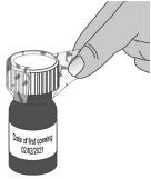Remove the plastic seal from the bottle - Illustration