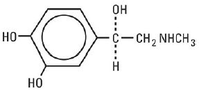 Epinephrine Structural Formula Illustration