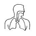 Increased difficulty in breathing - Illustration