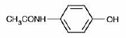 Acetaminophen structural formula illustration Acetaminophen structural formula illustration