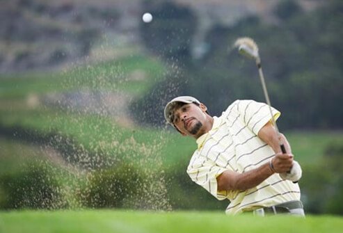 Most athletic injuries to the back are sprains of the ligaments or strains of the muscles surrounding the spine.