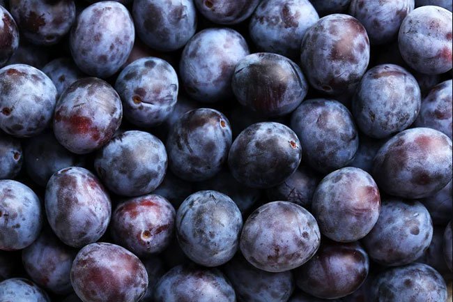Plums make a great high potassium addition to salads, yogurt, and smoothies.