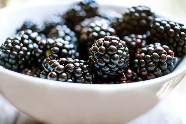 If you want more fiber and antioxidants in your diet, eat more blackberries. 