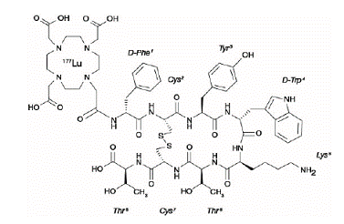 LUTATHERA® (lutetium Lu 177 dotatate) - Structural Formula  Illustration