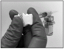 Keep the plunger rod depressed - Illustration