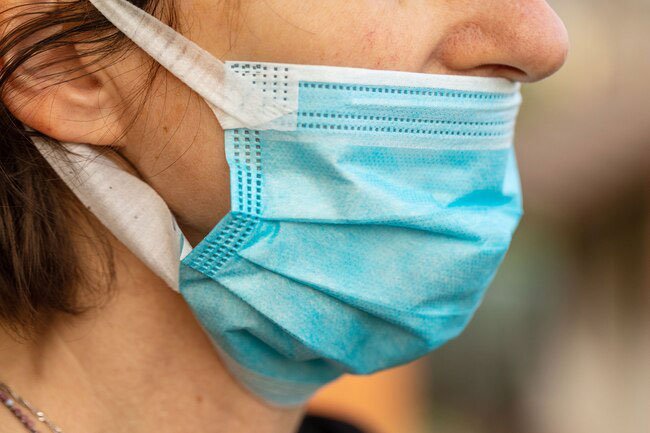 The reason you wear a mask is to make sure mucus and saliva don't escape from your nose and mouth and spread to someone else.