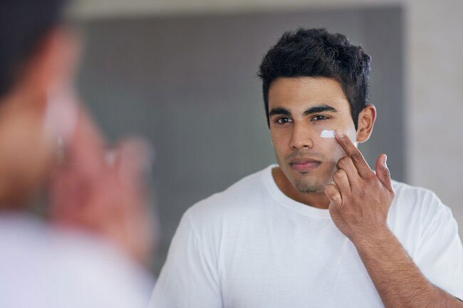 To keep your face breakout- and rash-free, wash your face with a gentle cleanser.