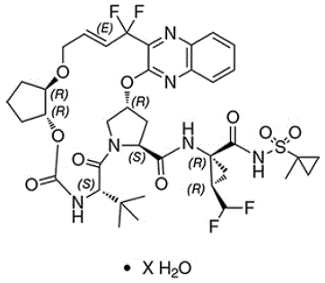 Glecaprevir - Structural Formula - Illustration
