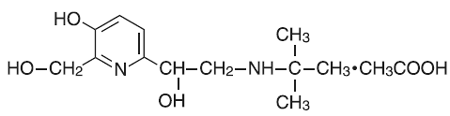 MAXAIR® AUTOHALER® 
  (pirbuterol acetate) Structural Formula Illustration
