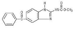 VERMOX™ (mebendazole) Structural Formula Illustration
