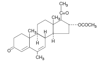 Megestrol acetate Structural Formula Illustration Megestrol acetate Structural Formula Illustration