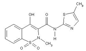 Meloxicam - Structural Formula Illustration Meloxicam - Structural Formula Illustration
