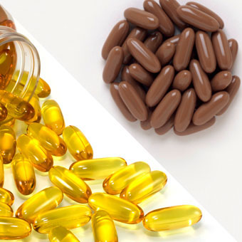 Alternative medical therapies for menopause include vitamin E and black cohosh capsules.