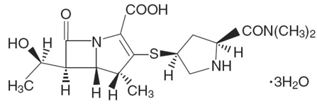 MERREM® IV (meropenem) Structural Formula Illustration MERREM® IV (meropenem) Structural Formula Illustration
