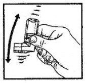 Invert canister and shake well before each use - illustration