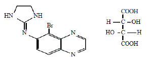 MIRVASO (brimonidine) Structural Formula Illustration