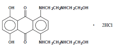 NOVANTRONE® (mitoXANTRONE) Structural Formula Illustration NOVANTRONE® (mitoXANTRONE) Structural Formula Illustration