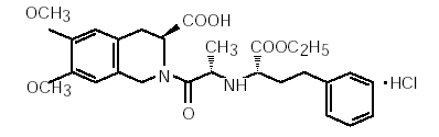 univasc® (moexipril hydrochloride) Structural Formula Illustration