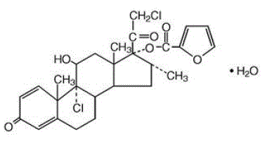 NASONEX® (mometasone furoate monohydrate) Structural Formula Illustration