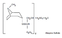 Atropine sulfate - Structural Formula Illustration