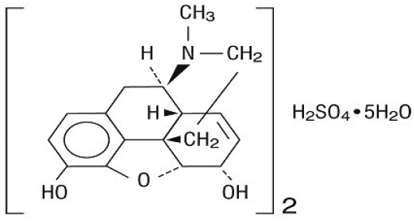 MS CONTIN® (morphine sulfate) Structural Formula - Illustration