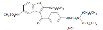 MULTAQ (dronedarone) Structural Formula Illustration