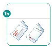 Remove 2 alcohol wipes from their wrappers - Illustration