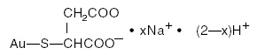 MYOCHRYSINE (Gold Sodium Thiomalate) Structural Formula Illustration