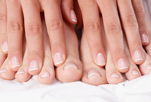It may take many months for a damaged nail to replace itself entirely.