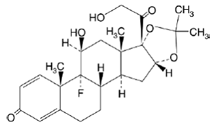 Nasacort® AQ (triamcinolone acetonide) Structural Formula Illustration