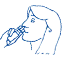 Tip your head back - Illustration