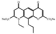 ALOCRIL® (nedocromil sodium) Structural Formula Illustration ALOCRIL® (nedocromil sodium) Structural Formula Illustration