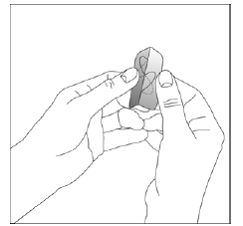 Bend the edges of your NEUPRO patch - Illustration Bend the edges of your NEUPRO patch - Illustration