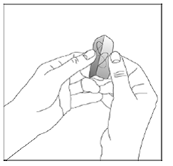 Bend the edges of your NEUPRO patch - Illustration Bend the edges of your NEUPRO patch - Illustration