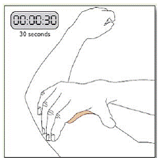 Press your NEUPRO patch firmly - Illustration Press your NEUPRO patch firmly - Illustration